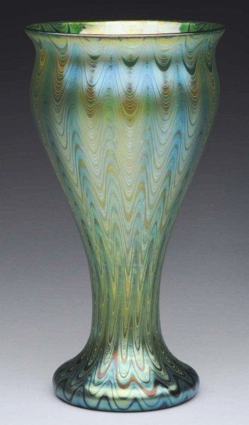 prior pin: ❤ - Loetz | Light Green Vase with Wavy Pattern.