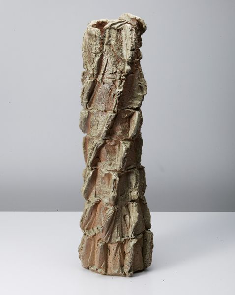SHOZO MICHIKAWATall twisted pot, 2008, natural ash , wood fired, height 66 cm, w...