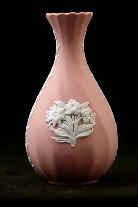 Wedgewood Pink Jasperware Vase