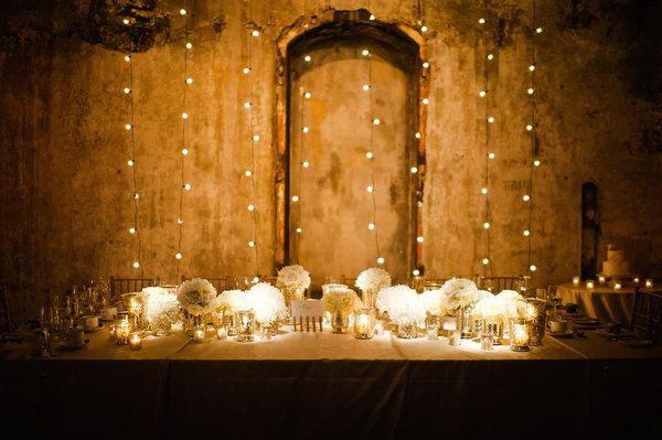 bistro lights at your wedding