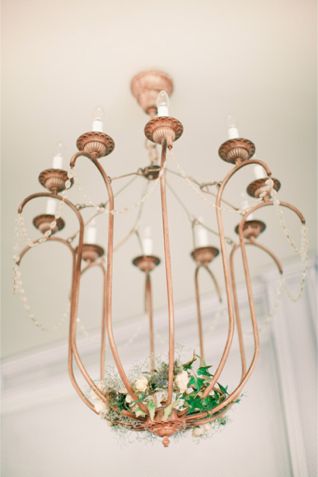 Flower decorated chandelier | Anastasiya Belik Photography | burnettsboards.co.....