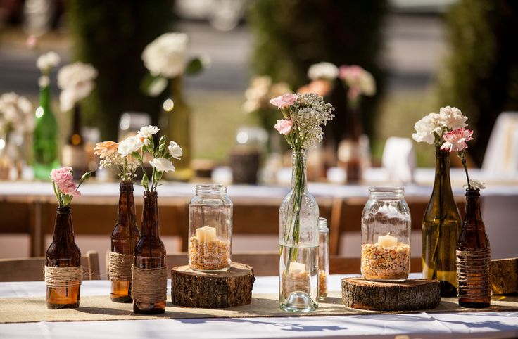 From the bride: I started collecting bottles right away, so 5 months before the ...
