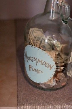 Raising money for the honeymoon during the wedding activities, why not?! :)...