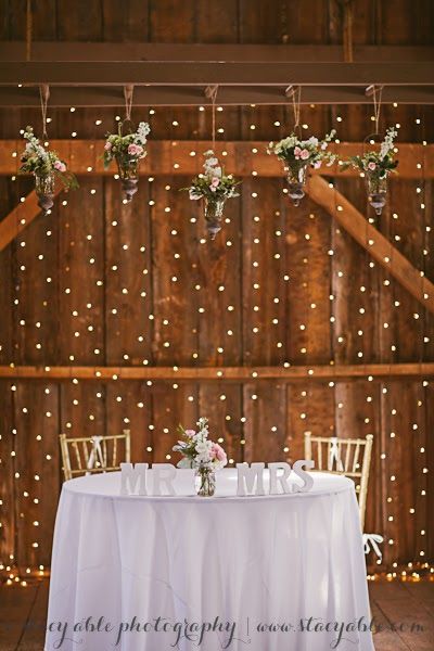 simple bride and groom table...