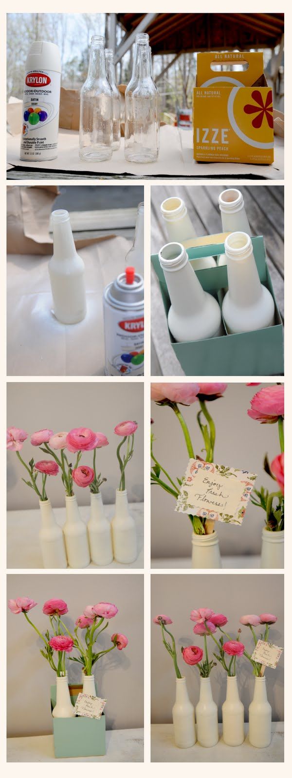 vases from bottles