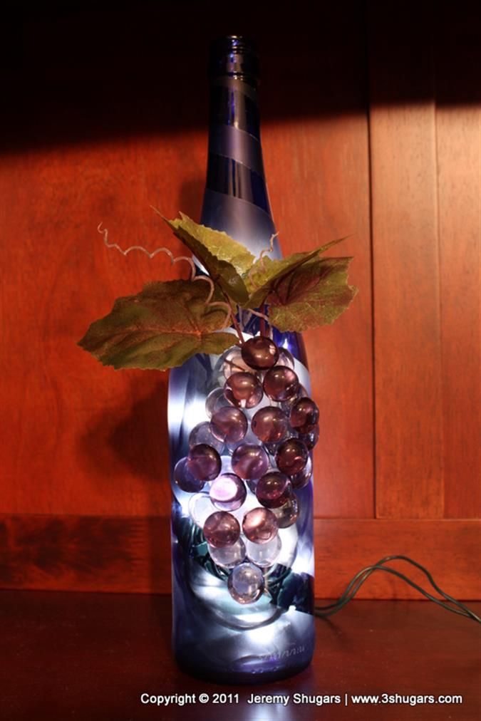 Bing : wine bottle crafts with lights