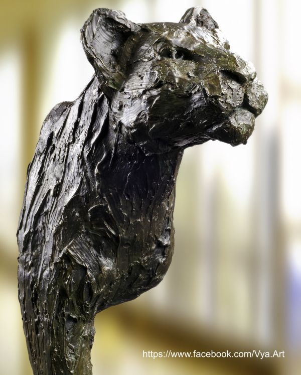High quality foundry bronze Cats sculpture by artist Artist Vya titled: 'The...