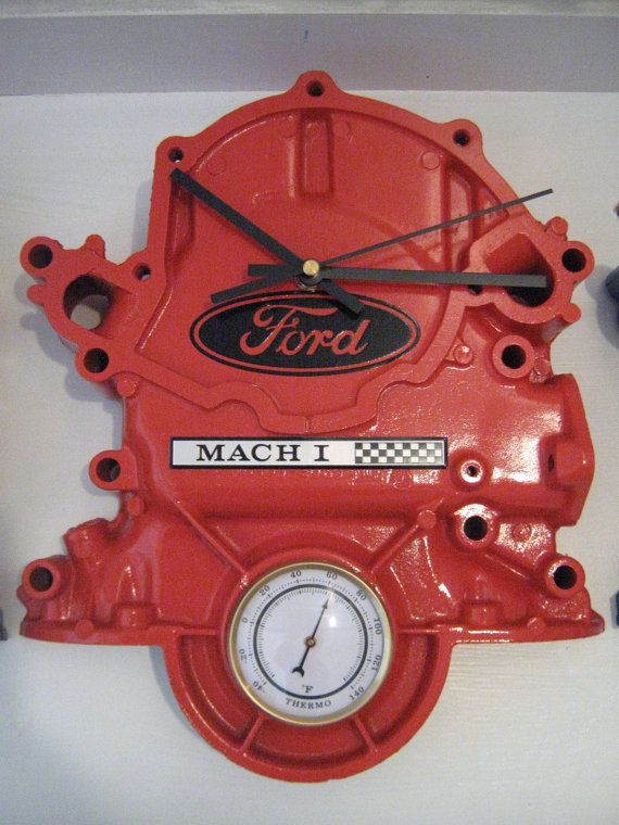 Ford Timing Cover Clock With Thermometer