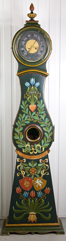 time beautified - hand painted Swedish clock