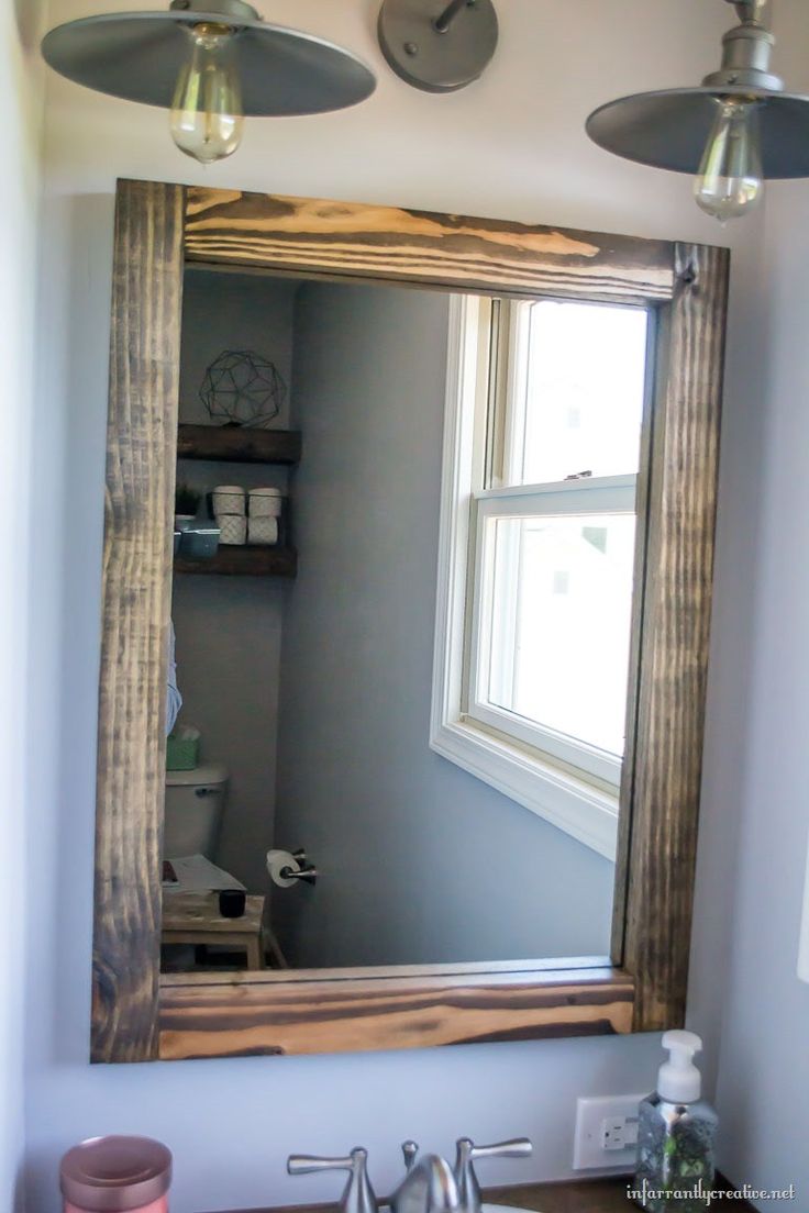 building a wood vanity mirror
