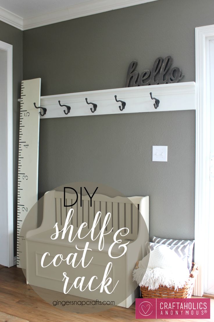 DIY Shelf & Coat Rack | Craftaholics Anonymous®