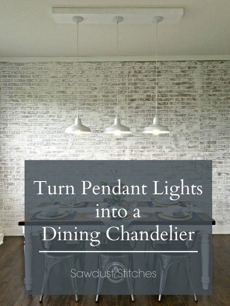 How to use Pendants to make a Chandelier.