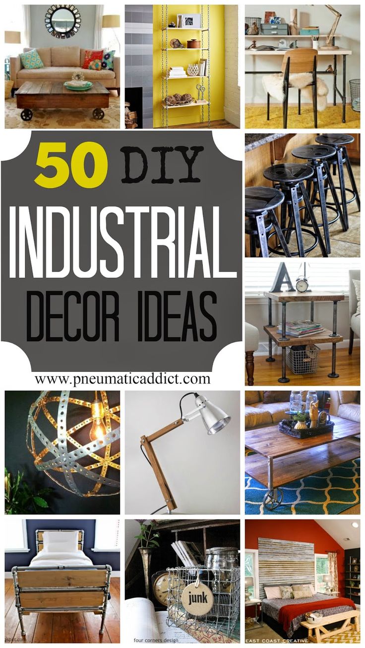Pneumatic Addict : 50 DIY Industrial Decor Ideas