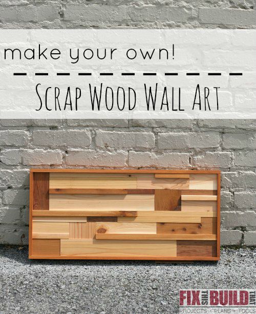 Decor DIY Inspiration: scrap wood wall art - Decor Object | Your Daily ...
