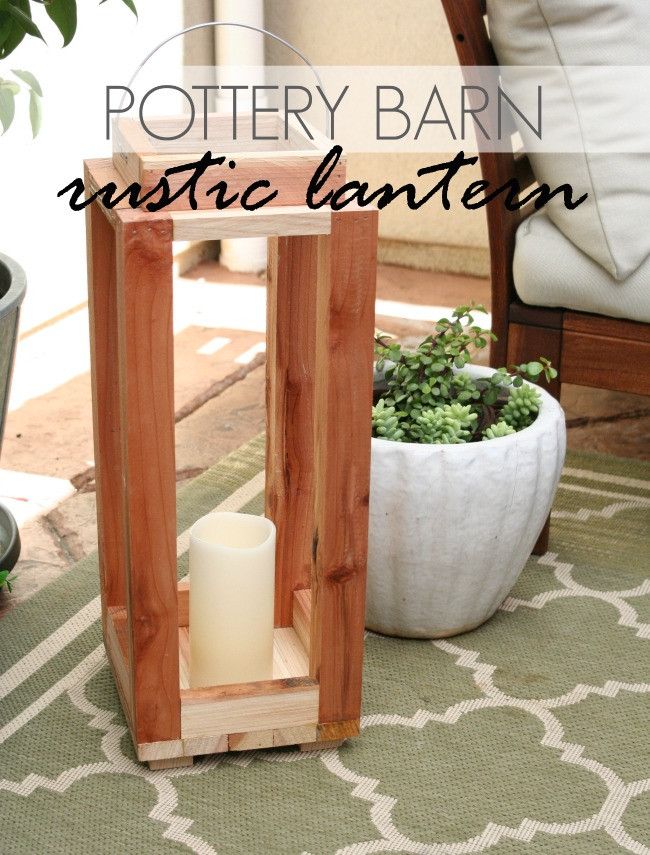 Tutorial: DIY Pottery Barn Rustic Lantern |