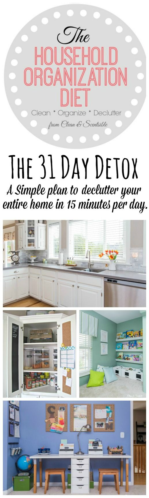 Add this month long decluttering plan to your spring cleaning checklist and star...