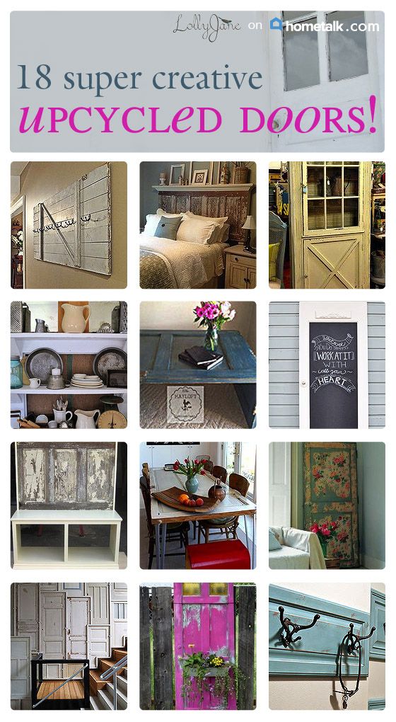 Amazing ideas you can do with an old door! We have a few in the backyard and hop...
