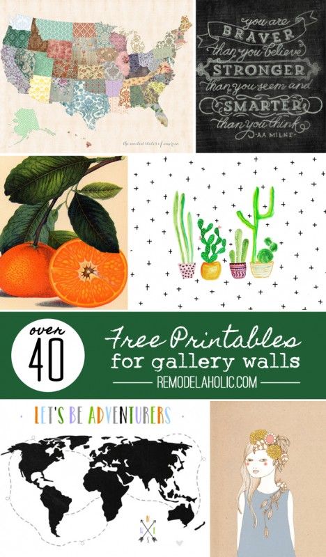 Decorate your walls in style and on a budget with this collection of over 40 ama...