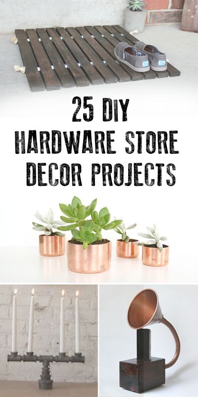 DIY Hardware Store Decor Projects | Remodelaholic.com