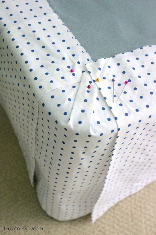 DIY: How To Make a Bed Skirt From a Flat Sheet