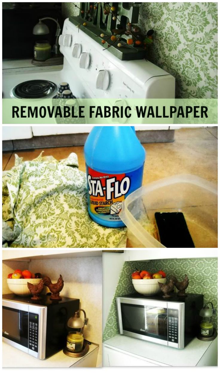 DIY Removable Fabric Wallpaper | The Pretty Life Girls