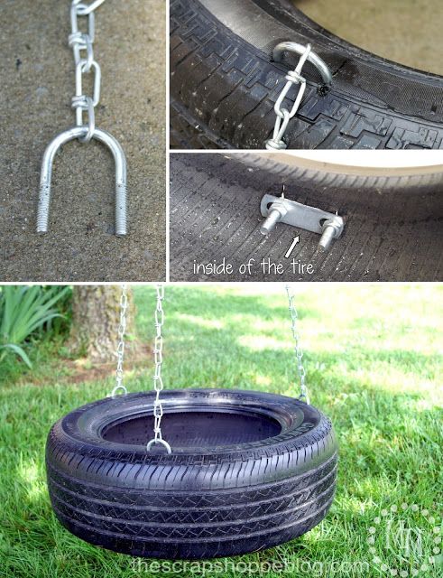 How To Make a Tire Swing | TodaysCreativeBlo... | The Scrap Shoppe