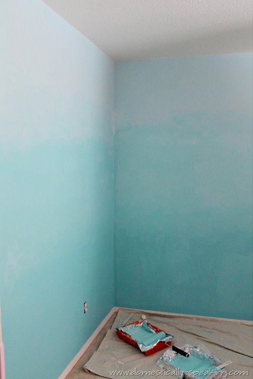 How to Ombre Your Walls - mermaid room