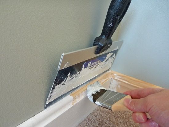 how to paint trim. this is genius!    !!! oh my gosh I'm so glad I saw this!...