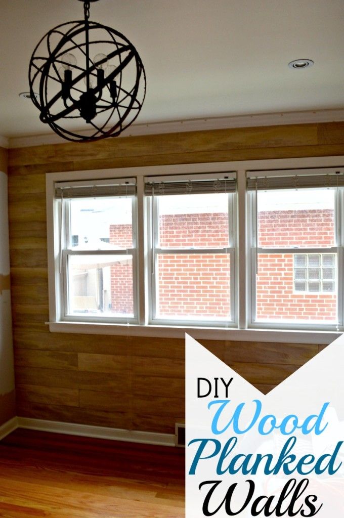 How to put up a planked wall easily and for little money. #diy www.chatfieldcour...