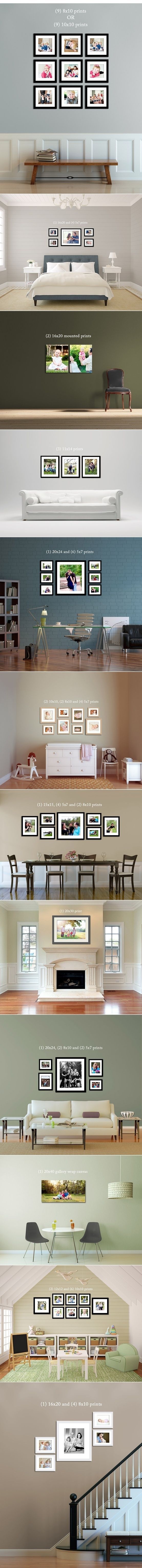 Ideas for hanging photos