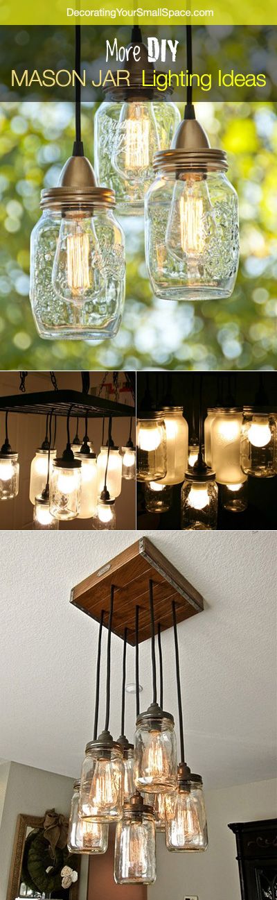 More DIY Mason Jar Lighting Ideas and Tutorials!