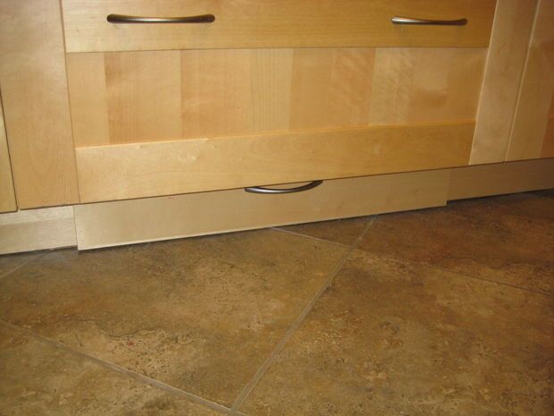 Picture of Ikea kitchen toekick drawer