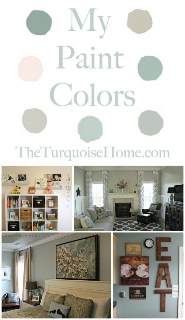 tried and true home paint colors! | TheTurquoiseHome.com