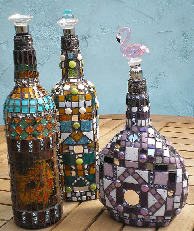 Decorative Bottles : Mosaic bottles - Decor Object | Your Daily dose of