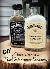 Rock Paper Feather: Father's Day DIY: Jack Daniel's Salt & Pepper Shaker...