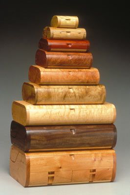 Exotic Wood:Sculpted Boxes