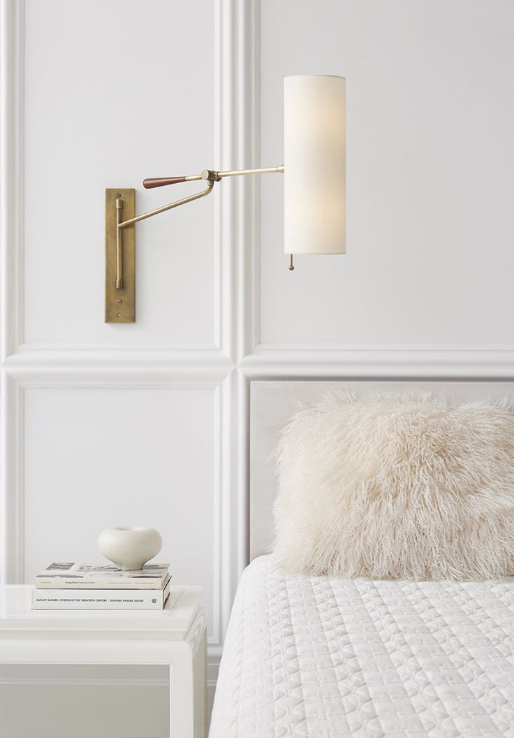 Bedroom Lighting Design: Brass Wall Sconces