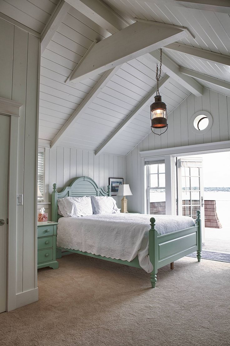 #Bedroom #Traditional #Coastal #BeachStyle #Rustic | #Shiplap #Pine #WallColor...