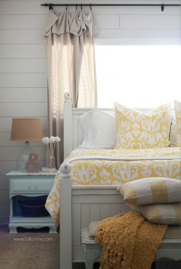 Pretty master bedroom refresh | via lollyjane.com