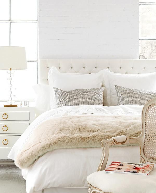 shades of white bedroom