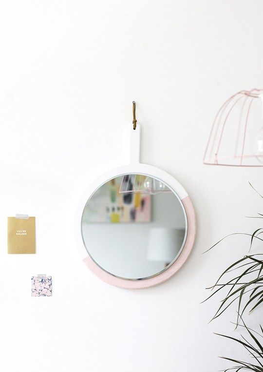 DIY Hanging Mirror | Sugar & Cloth