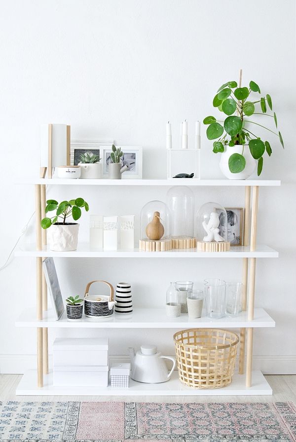 DIY scandi style shelves