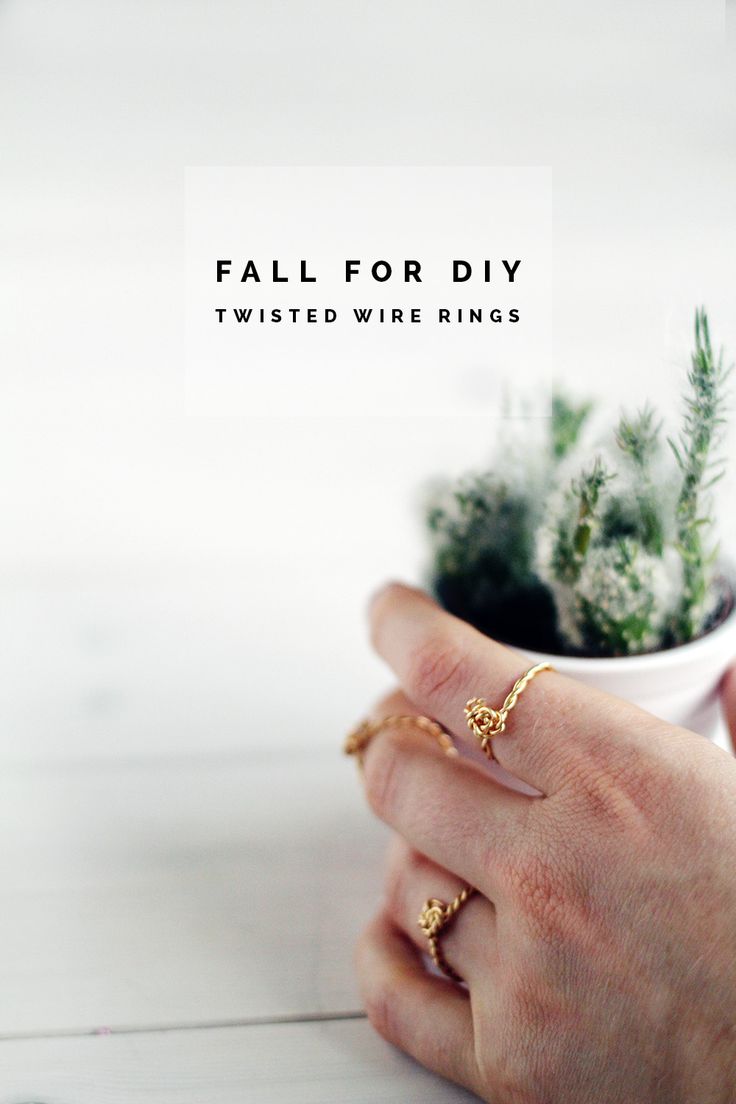Fall For DIY Twisted Wire Rings