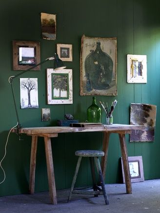 Green room, photograph by Louis Lemaire - through remodelista