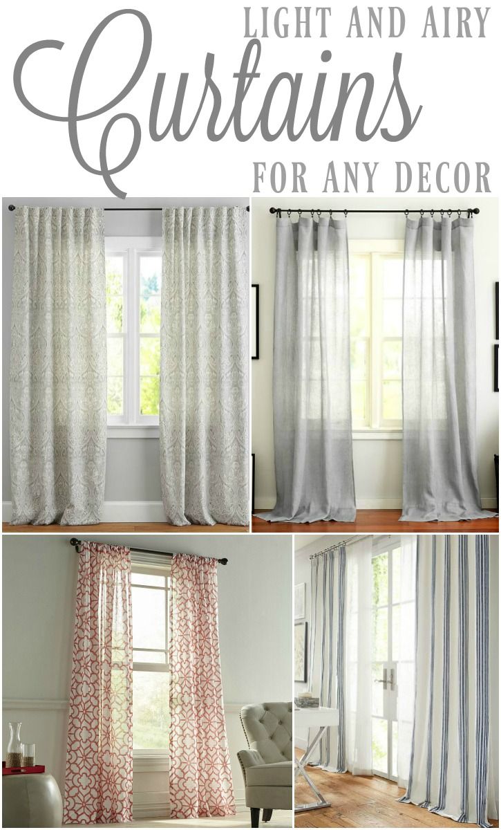 Heavy curtains can weigh down a room and make things a bit heavy. These are some...