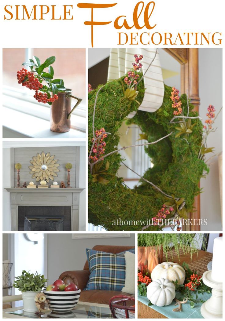 Simple Fall Decorating any homeowner can achieve.
