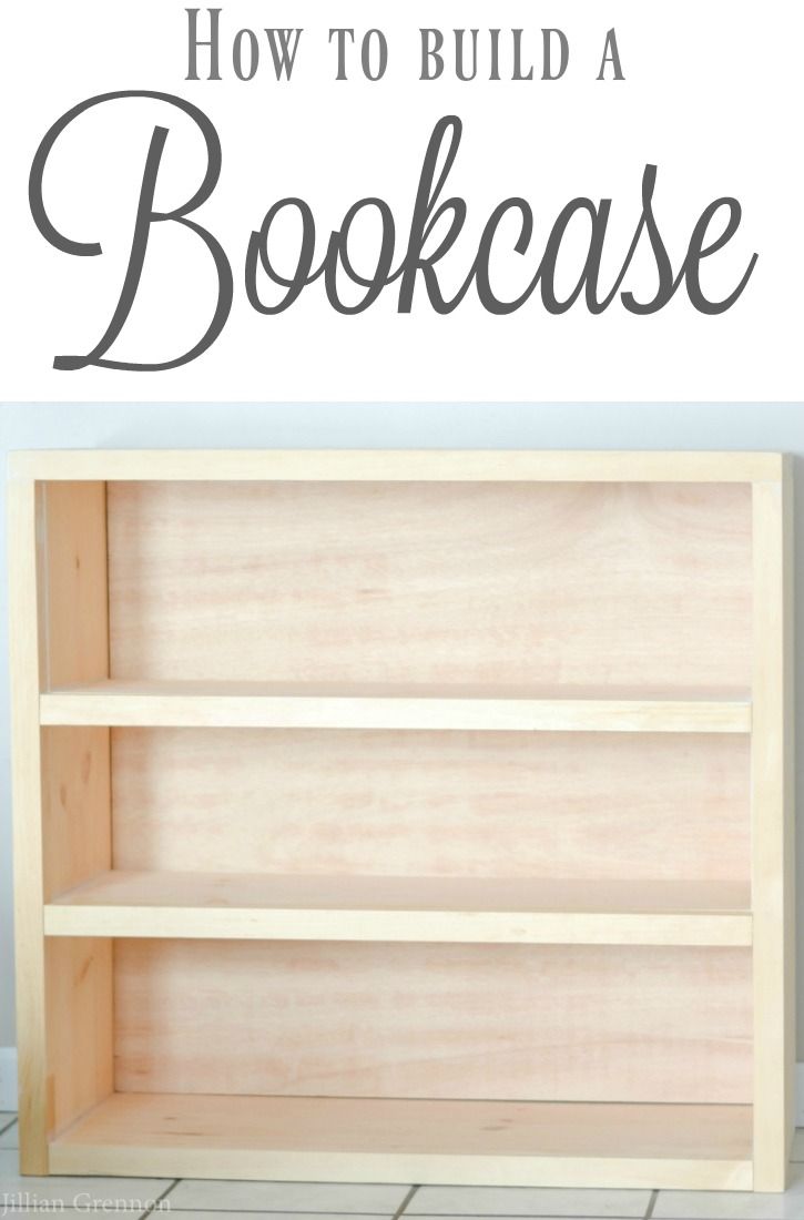 This easy DIY bookcase can be built in an afternoon AND can be changed to suit w...
