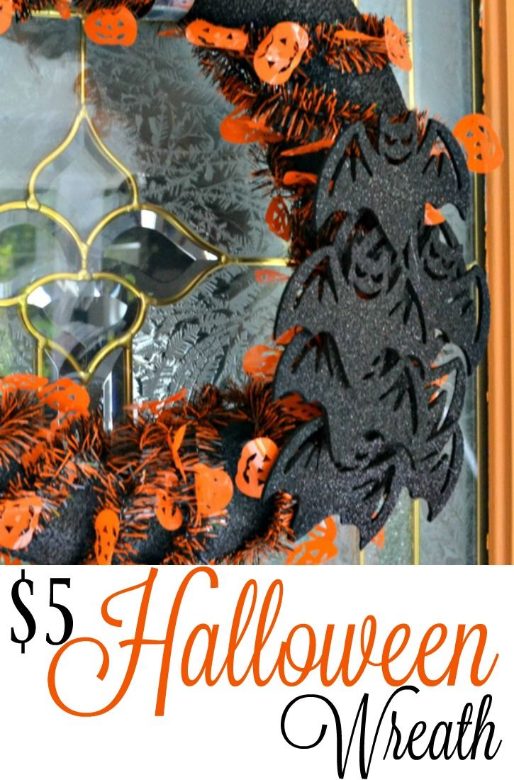 This is such a cute DIY Halloween wreath and the best part is that you can make ...