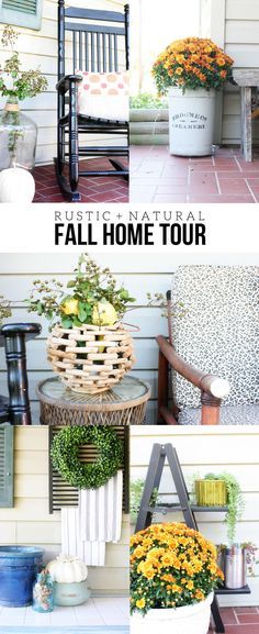Would you like a warm and cozy home this fall season? Check out this Rustic + Na...
