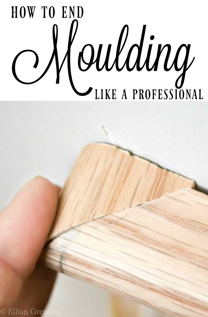 You don't have to leave porous, unfinished edges on your beautiful moulding....